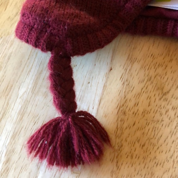 Crazy 8 Winter Hat - Horses with pink flowers and tassels Child Small size 4-6 - Picture 7 of 8